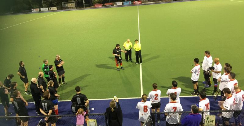 players on hockey pitch